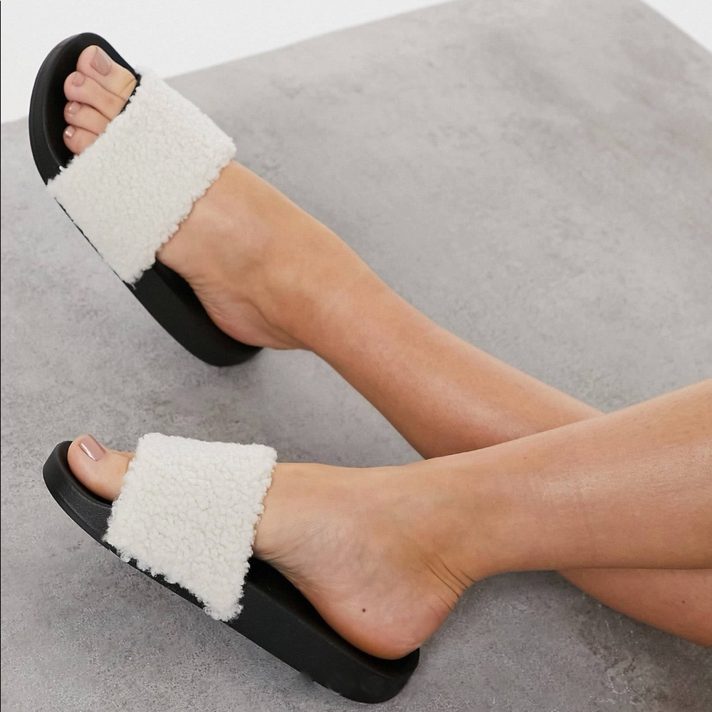 ASOS Fleece Slides